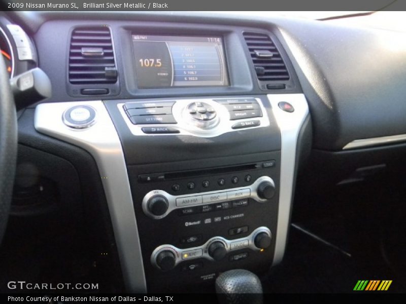 Brilliant Silver Metallic / Black 2009 Nissan Murano SL