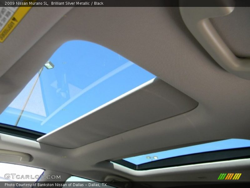 Brilliant Silver Metallic / Black 2009 Nissan Murano SL