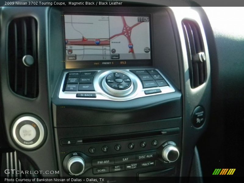 Magnetic Black / Black Leather 2009 Nissan 370Z Touring Coupe