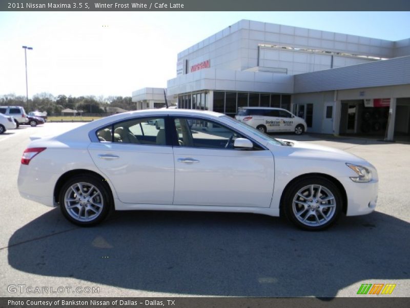 Winter Frost White / Cafe Latte 2011 Nissan Maxima 3.5 S