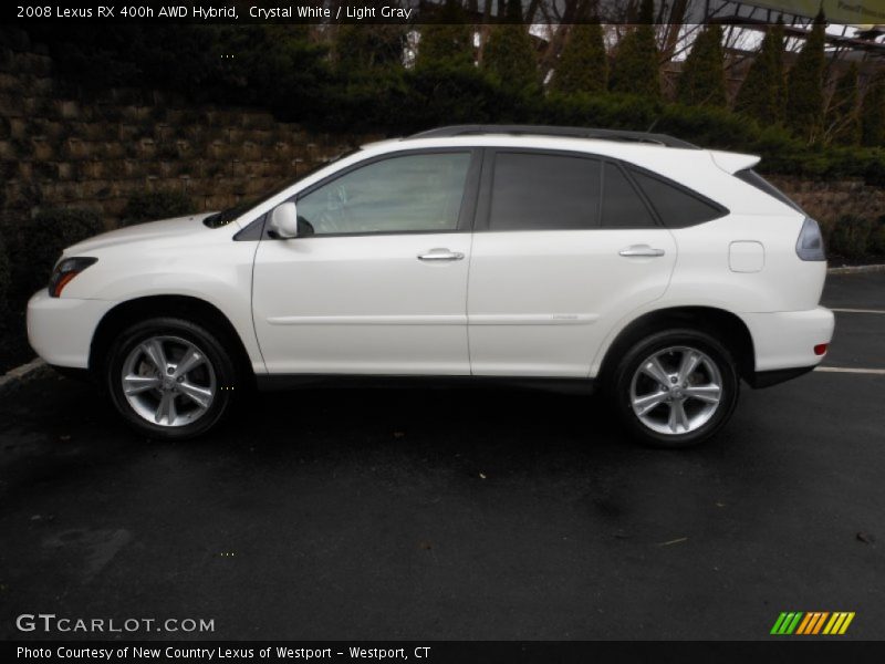 Crystal White / Light Gray 2008 Lexus RX 400h AWD Hybrid
