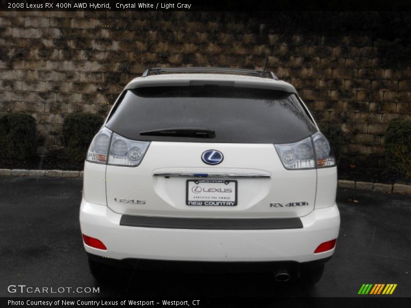 Crystal White / Light Gray 2008 Lexus RX 400h AWD Hybrid