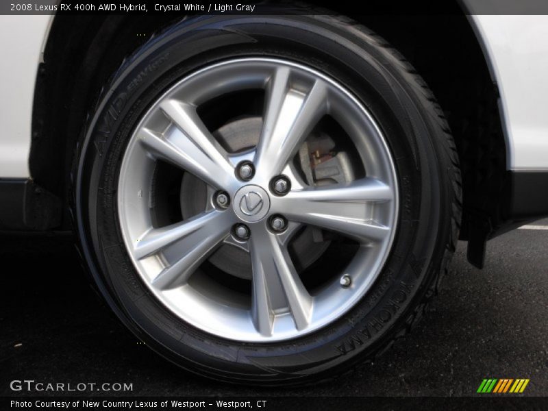 Crystal White / Light Gray 2008 Lexus RX 400h AWD Hybrid