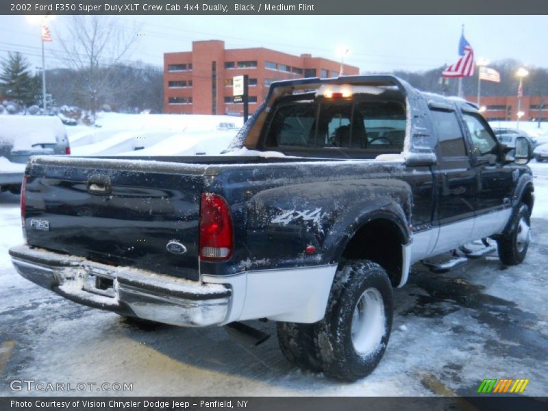 Black / Medium Flint 2002 Ford F350 Super Duty XLT Crew Cab 4x4 Dually
