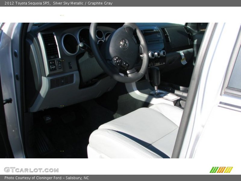 Silver Sky Metallic / Graphite Gray 2012 Toyota Sequoia SR5
