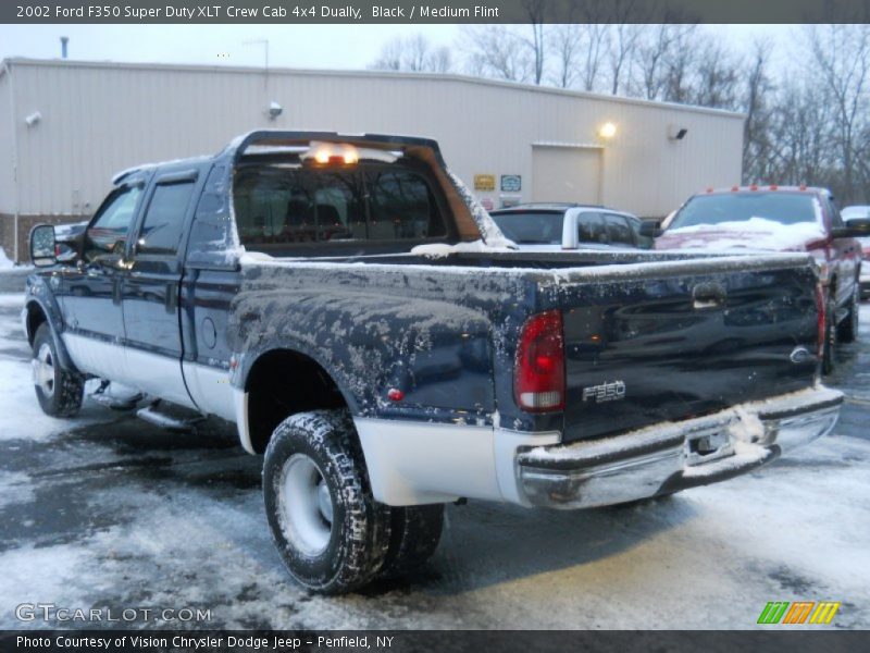 Black / Medium Flint 2002 Ford F350 Super Duty XLT Crew Cab 4x4 Dually
