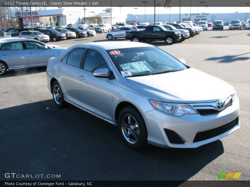 Classic Silver Metallic / Ash 2012 Toyota Camry LE