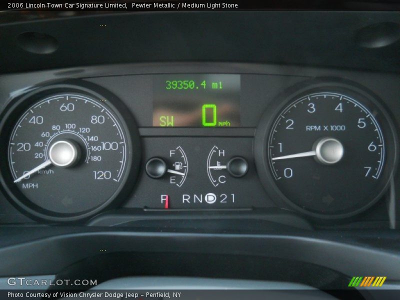  2006 Town Car Signature Limited Signature Limited Gauges
