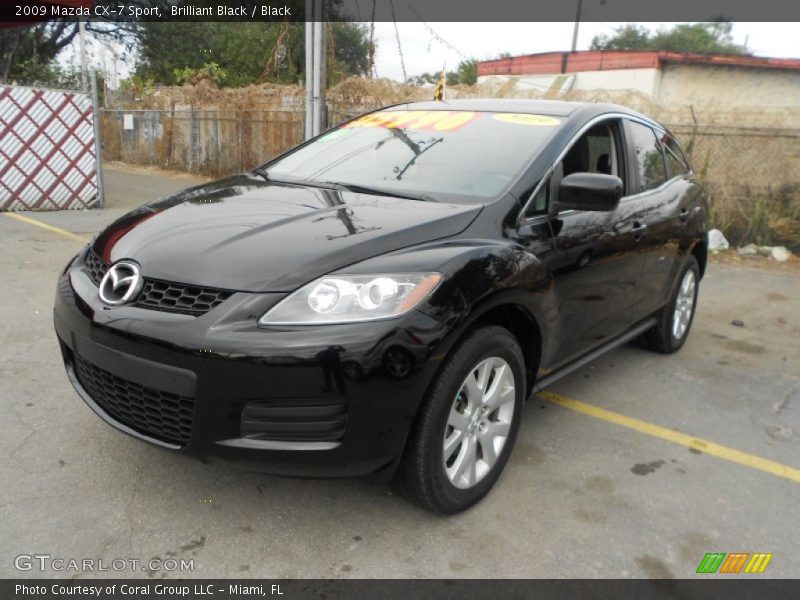 Brilliant Black / Black 2009 Mazda CX-7 Sport