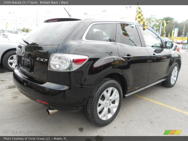 Brilliant Black / Black 2009 Mazda CX-7 Sport