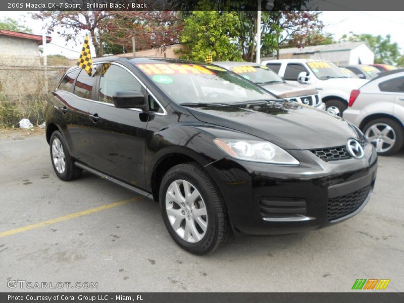 Brilliant Black / Black 2009 Mazda CX-7 Sport