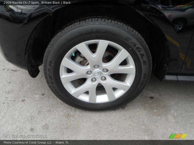 Brilliant Black / Black 2009 Mazda CX-7 Sport