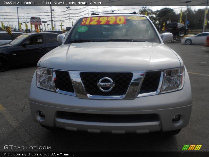 Silver Lightning Metallic / Desert 2005 Nissan Pathfinder LE 4x4