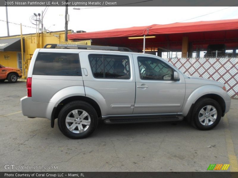 Silver Lightning Metallic / Desert 2005 Nissan Pathfinder LE 4x4