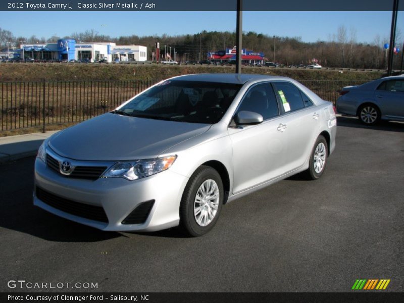 Classic Silver Metallic / Ash 2012 Toyota Camry L