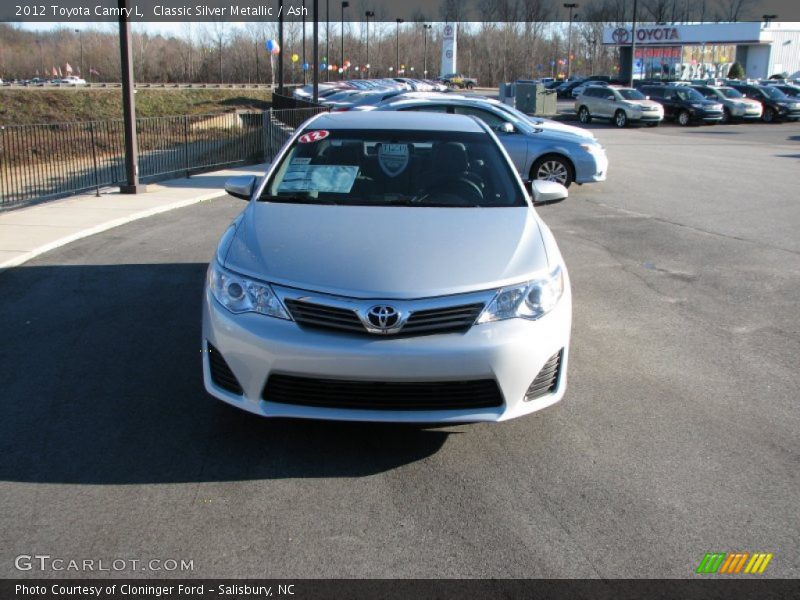 Classic Silver Metallic / Ash 2012 Toyota Camry L