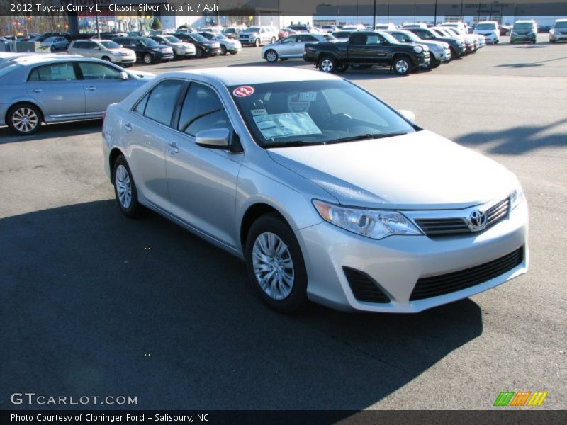 Classic Silver Metallic / Ash 2012 Toyota Camry L