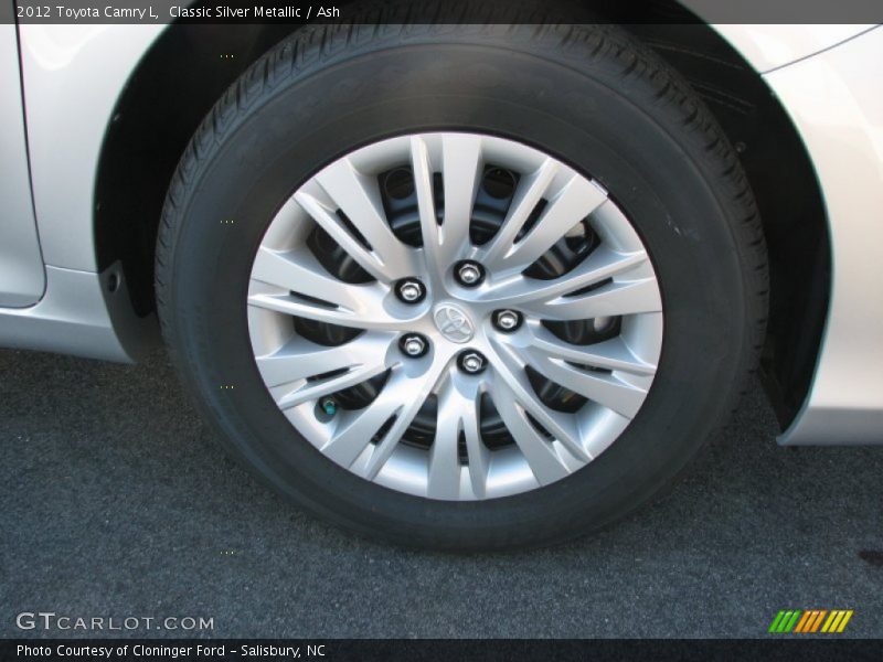 Classic Silver Metallic / Ash 2012 Toyota Camry L