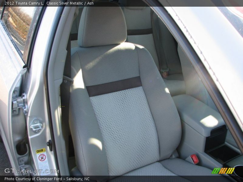 Classic Silver Metallic / Ash 2012 Toyota Camry L