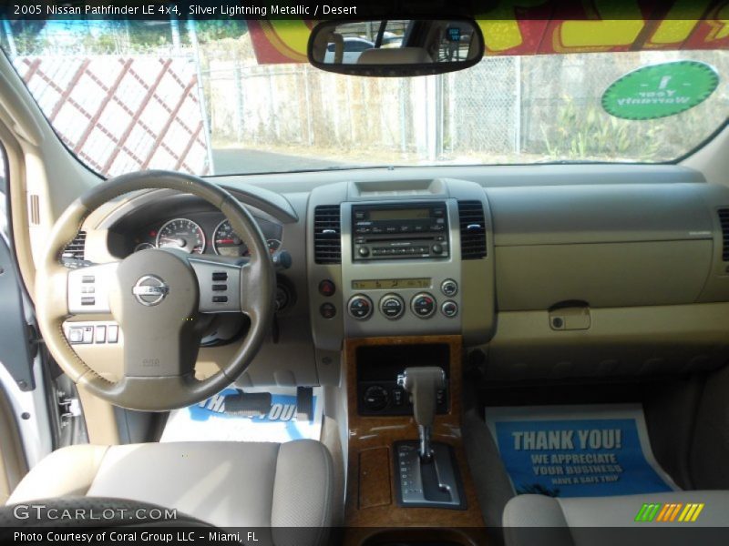 Silver Lightning Metallic / Desert 2005 Nissan Pathfinder LE 4x4