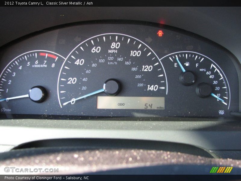 Classic Silver Metallic / Ash 2012 Toyota Camry L