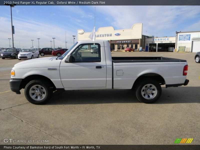 Oxford White / Medium Dark Flint 2010 Ford Ranger XL Regular Cab