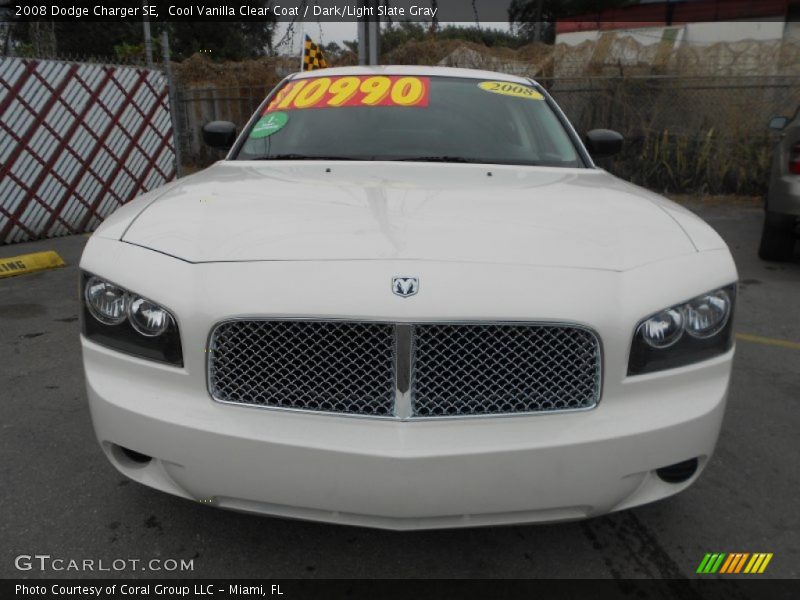 Cool Vanilla Clear Coat / Dark/Light Slate Gray 2008 Dodge Charger SE