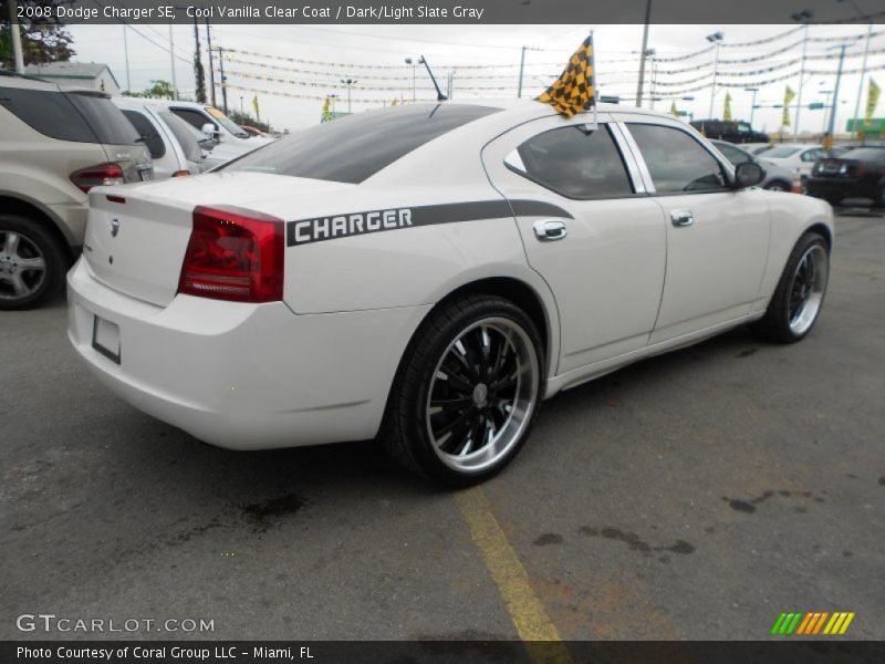 Cool Vanilla Clear Coat / Dark/Light Slate Gray 2008 Dodge Charger SE