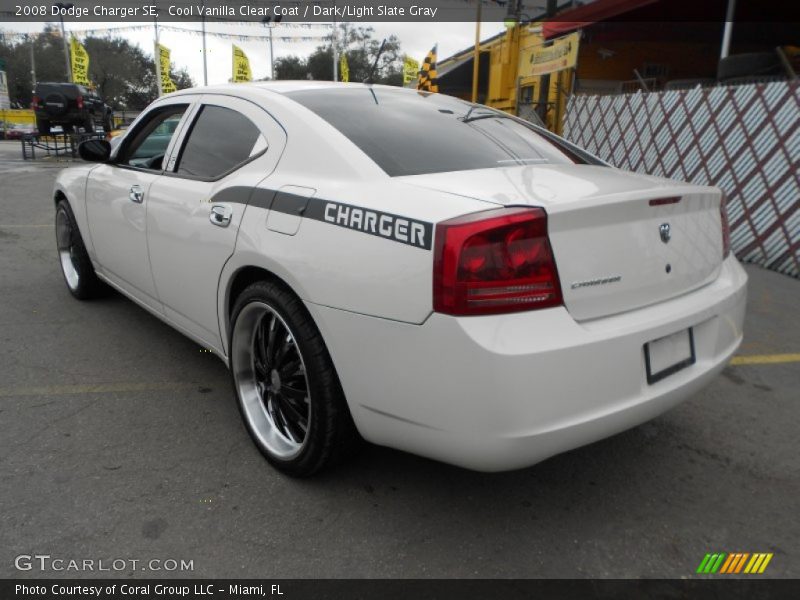 Cool Vanilla Clear Coat / Dark/Light Slate Gray 2008 Dodge Charger SE