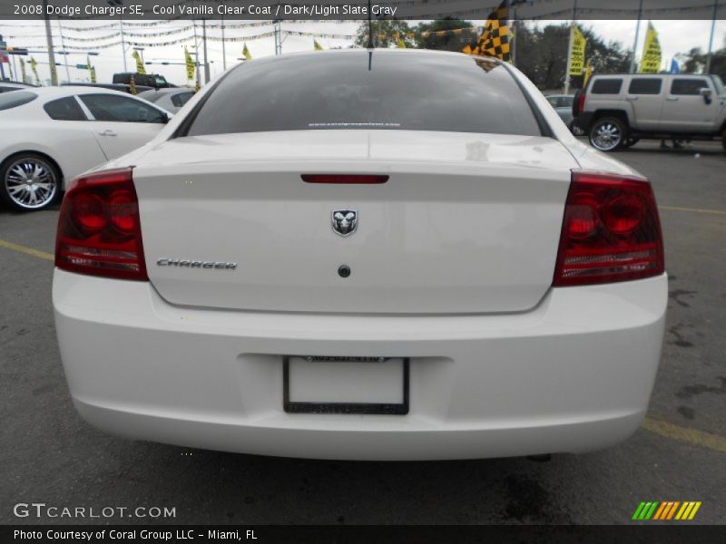 Cool Vanilla Clear Coat / Dark/Light Slate Gray 2008 Dodge Charger SE