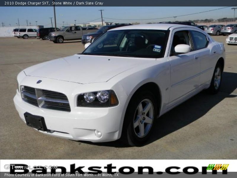 Stone White / Dark Slate Gray 2010 Dodge Charger SXT