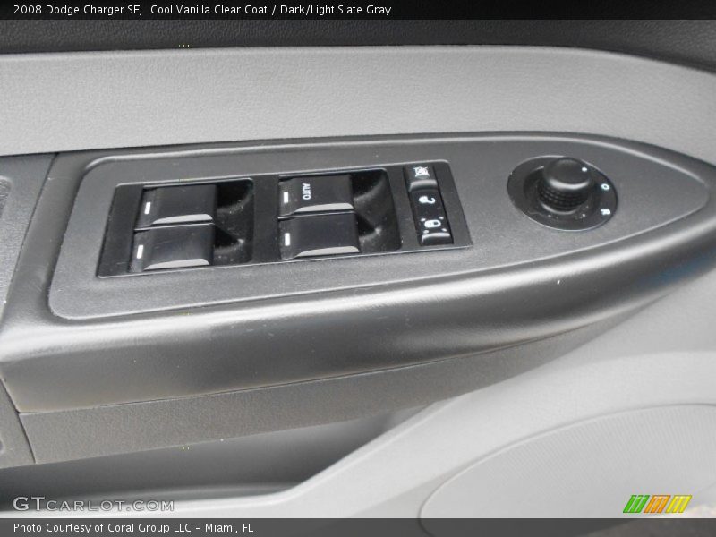 Cool Vanilla Clear Coat / Dark/Light Slate Gray 2008 Dodge Charger SE