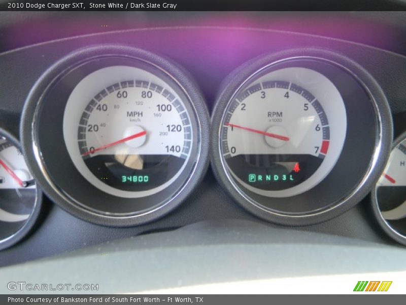 Stone White / Dark Slate Gray 2010 Dodge Charger SXT