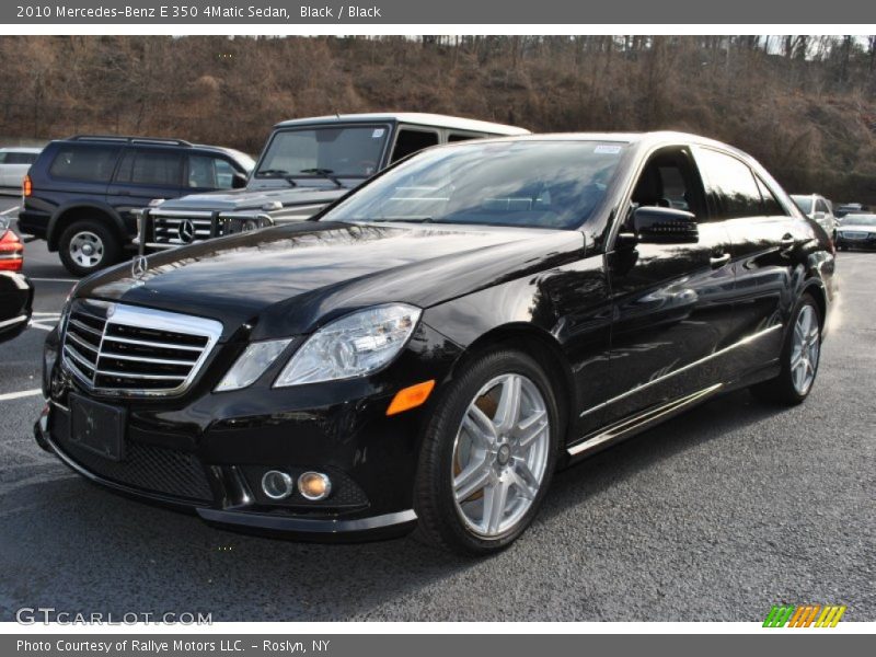 Black / Black 2010 Mercedes-Benz E 350 4Matic Sedan