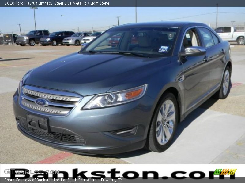 Steel Blue Metallic / Light Stone 2010 Ford Taurus Limited