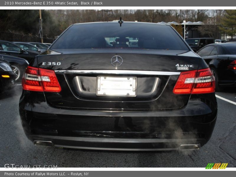 Black / Black 2010 Mercedes-Benz E 350 4Matic Sedan