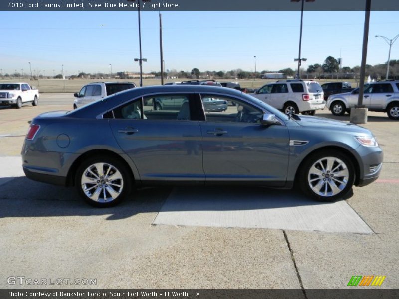 Steel Blue Metallic / Light Stone 2010 Ford Taurus Limited