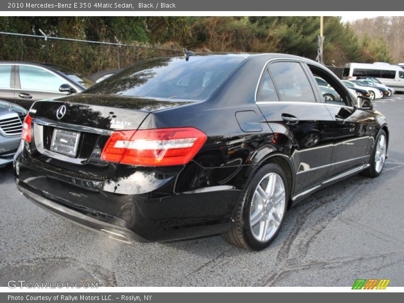 Black / Black 2010 Mercedes-Benz E 350 4Matic Sedan