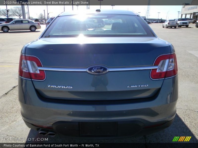 Steel Blue Metallic / Light Stone 2010 Ford Taurus Limited