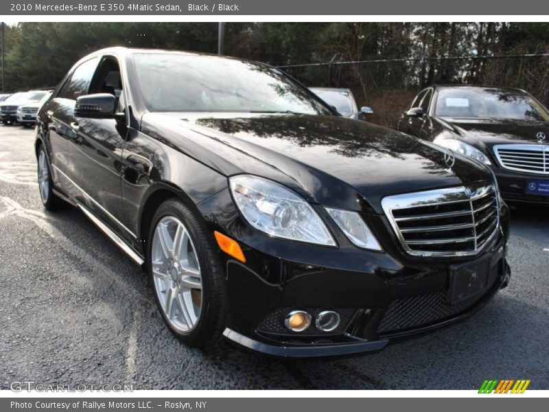 Black / Black 2010 Mercedes-Benz E 350 4Matic Sedan