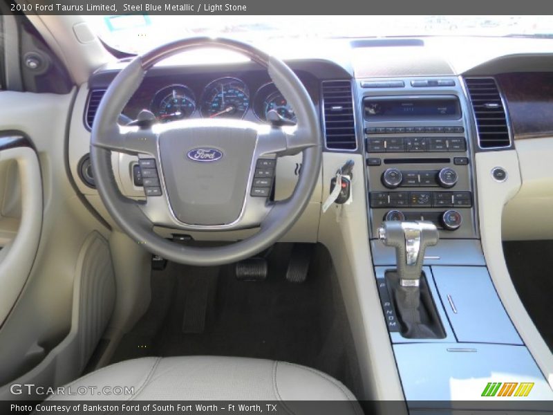 Steel Blue Metallic / Light Stone 2010 Ford Taurus Limited