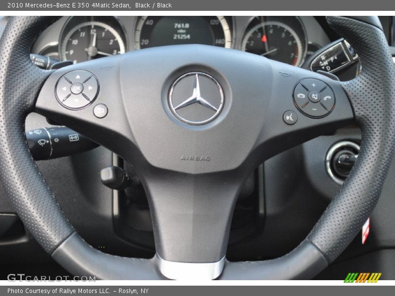 Black / Black 2010 Mercedes-Benz E 350 4Matic Sedan