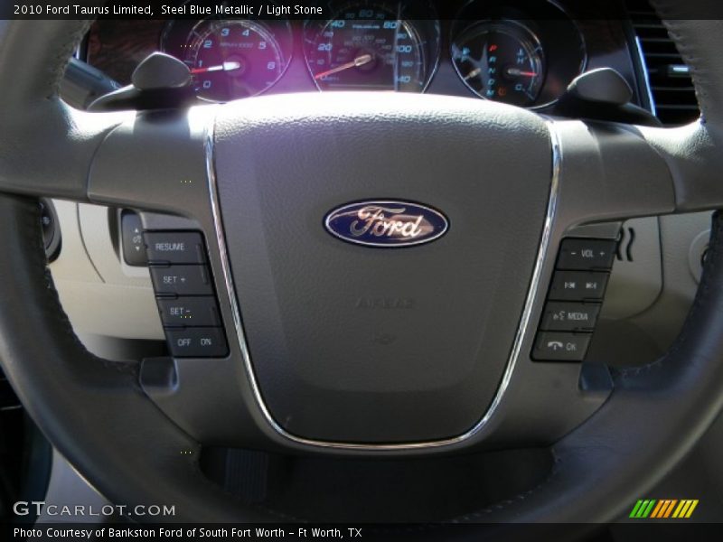 Steel Blue Metallic / Light Stone 2010 Ford Taurus Limited