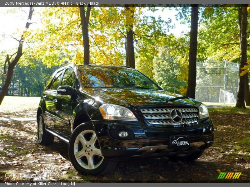Black / Black 2008 Mercedes-Benz ML 350 4Matic