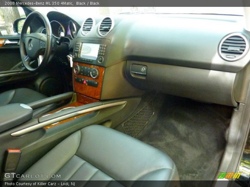 Black / Black 2008 Mercedes-Benz ML 350 4Matic