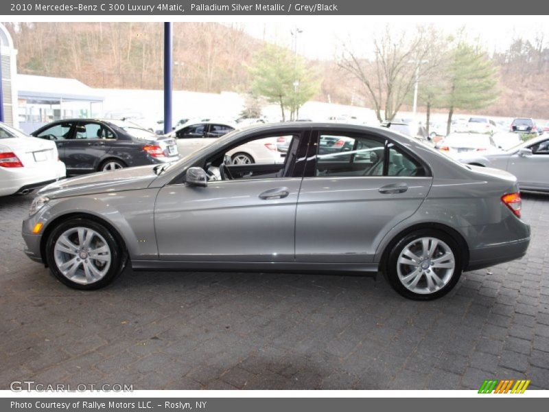 Palladium Silver Metallic / Grey/Black 2010 Mercedes-Benz C 300 Luxury 4Matic