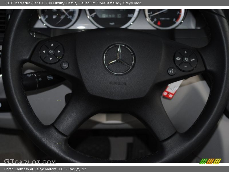 Palladium Silver Metallic / Grey/Black 2010 Mercedes-Benz C 300 Luxury 4Matic