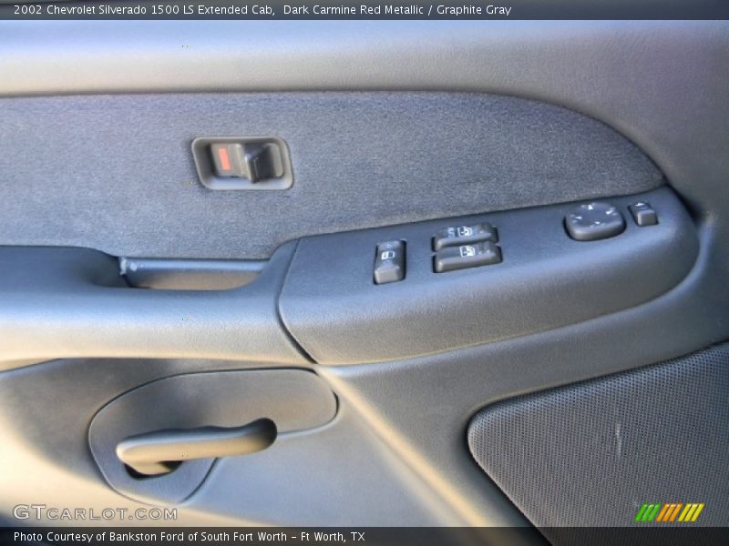 Dark Carmine Red Metallic / Graphite Gray 2002 Chevrolet Silverado 1500 LS Extended Cab