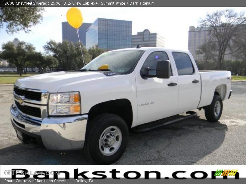 Summit White / Dark Titanium 2008 Chevrolet Silverado 2500HD LS Crew Cab 4x4