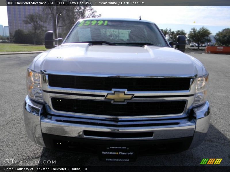Summit White / Dark Titanium 2008 Chevrolet Silverado 2500HD LS Crew Cab 4x4